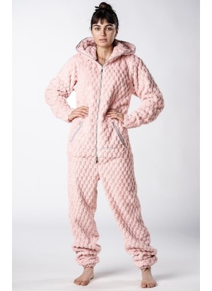 Light Pink - FLUFFY TEDDY- Lazzzy® Premium Jumpsuit