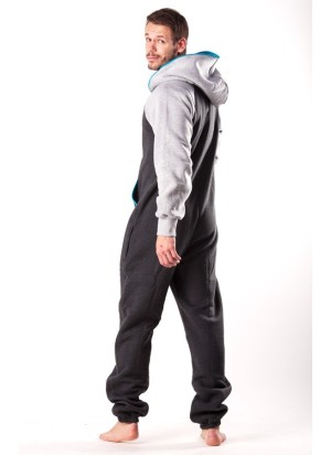 Metal Grey Turquoise - DUO - Lazzzy® Premium Jumpsuit